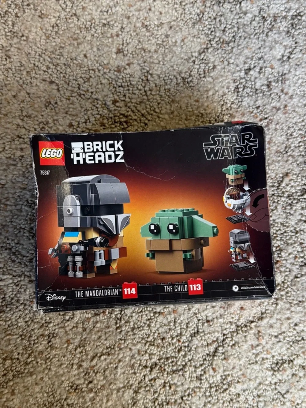NIB LEGO BrickHeadz Star Wars The Mandalorian & The Child Box Set